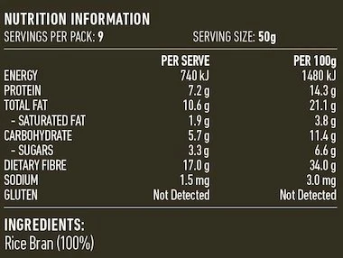 Lotus Rice Bran 450g, Fine Grind & An excellent Source Of Fibre - Image 2
