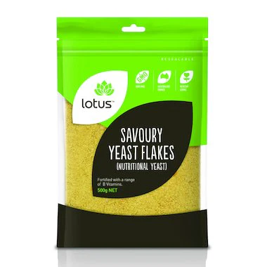 Lotus Savoury Nutritional Yeast Flakes 100g, 200g Or 500g, An Excellent Cheese Substitute - Image 3
