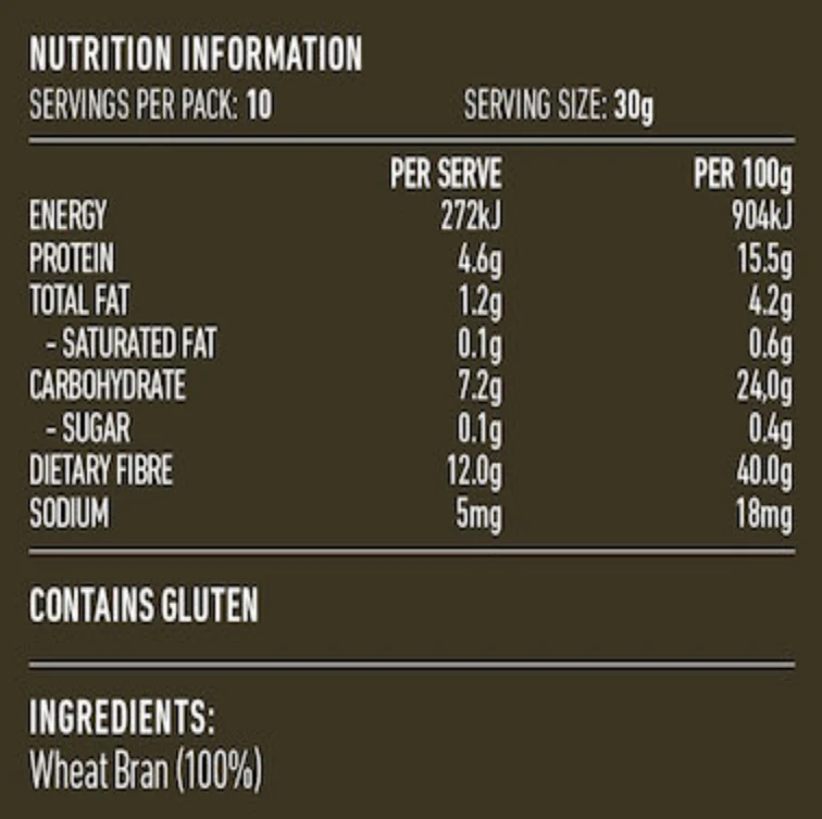 Lotus Unprocessed Wheat Bran 300g, No Added Sugar - Image 2