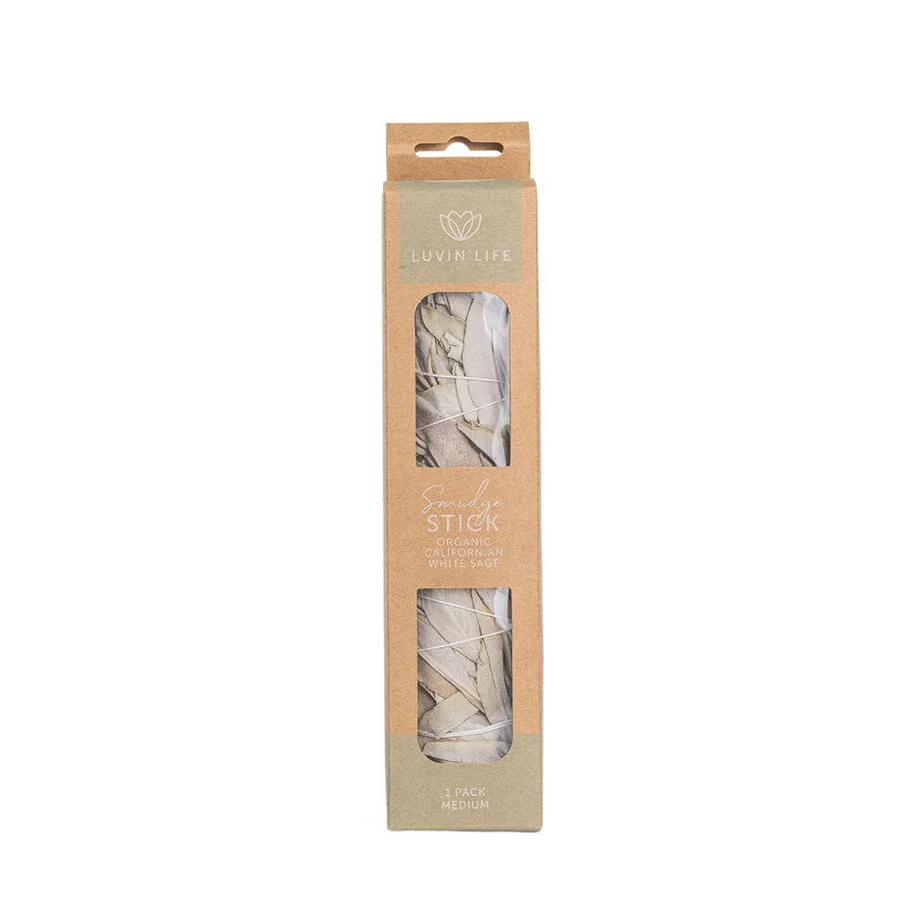 Luvin Life White Sage Smudge Stick, Medium Size 20cm