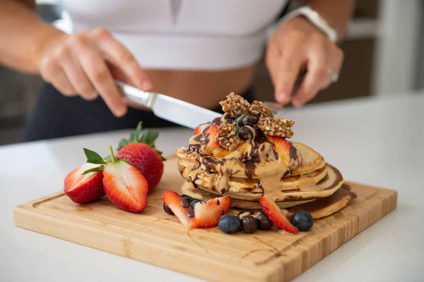 Macro Mike Plant Protein Pancake Baking Mix 250g, Double Choc Chip Flavour - Image 2