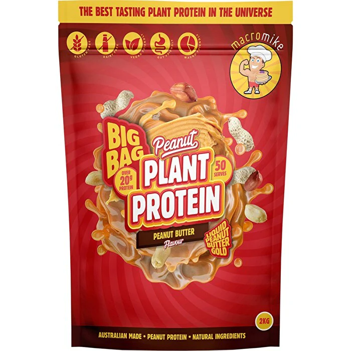Macro Mike Peanut Plant Protein 1kg Or 2kg, Original Peanut Butter Flavour - Image 3
