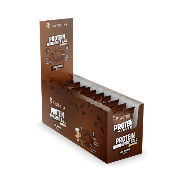 Macro Mike Protein Indulgence Ball Single 40g Or A Box Of 12, Choc Brownie Flavour - Image 2