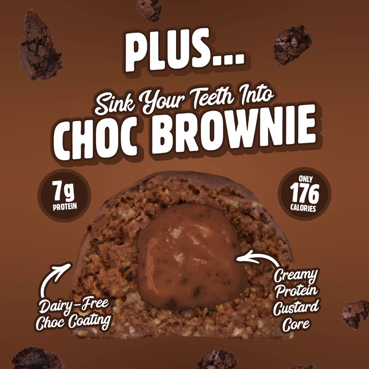 Macro Mike Protein Indulgence Ball Single 40g Or A Box Of 12, Choc Brownie Flavour - Image 4