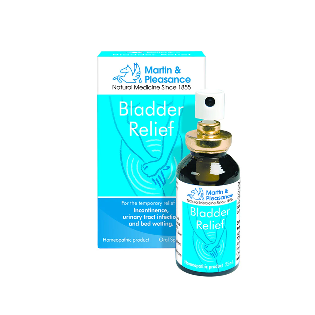 Martin & Pleasance Homoeopathic Complex Bladder Relief 25ml Spray, Australian Owned & Traditionally Prepared