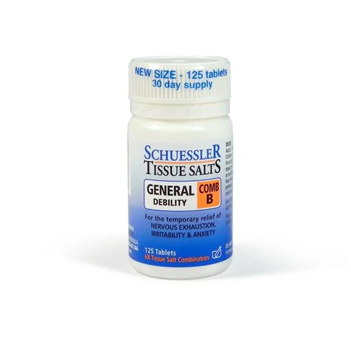 Martin & Pleasance Schuessler Tissue Salts Comb B 125 Tablets, General Debility