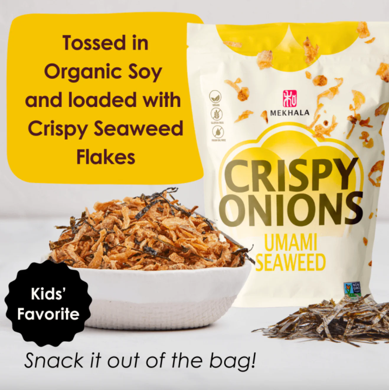 Mekhala Crispy Onions Umami Seaweed Flavoured 71g, Vegan & Gluten Free - Image 3