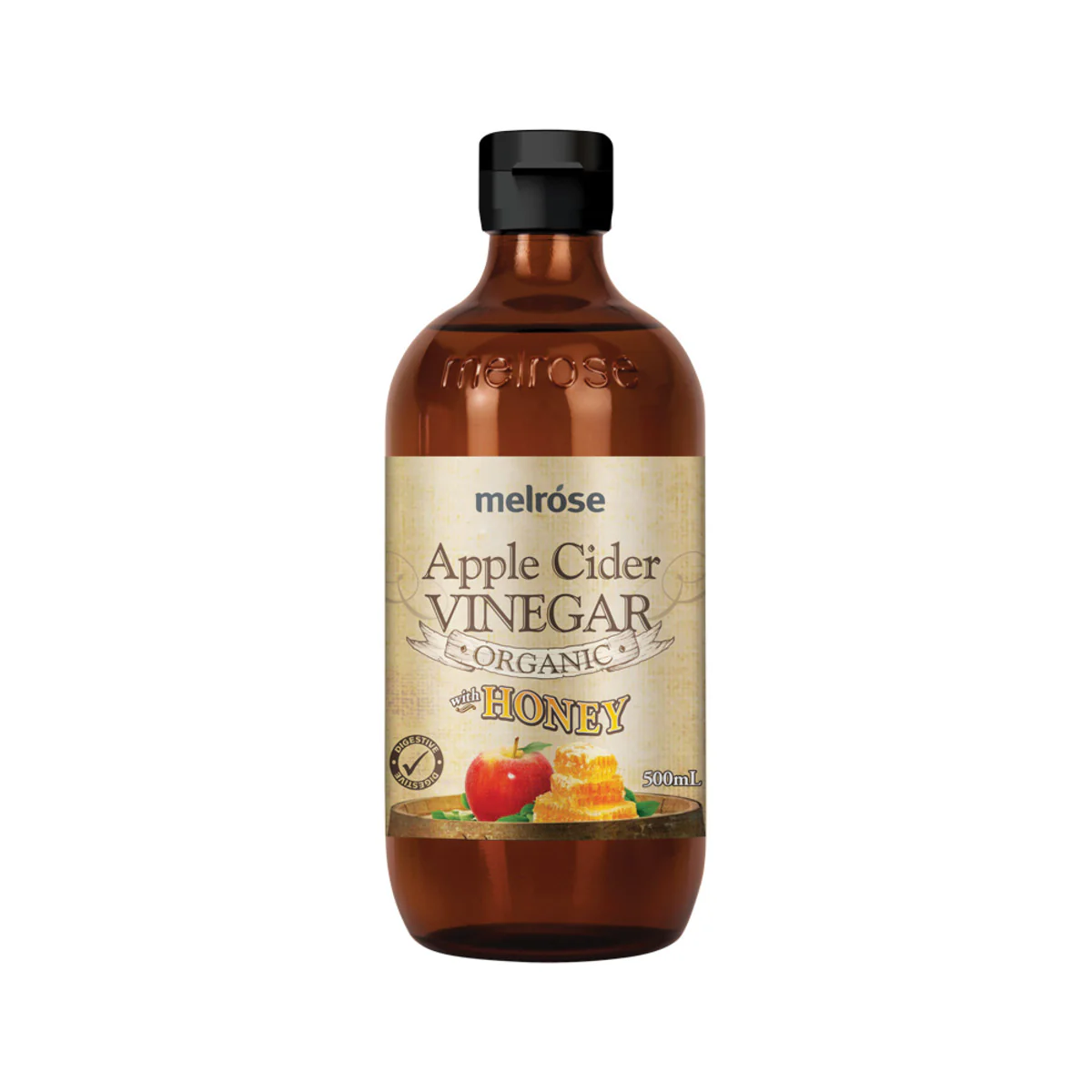Melrose Apple Cider Vinegar With Honey 500mL, Certified Organic - Image 2
