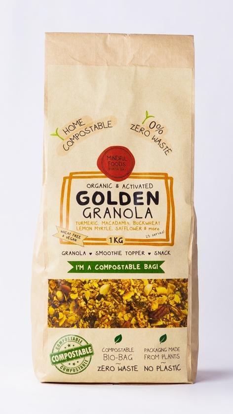 Mindful Foods Organic & Activated Golden Granola 200g, 450g Or 1kg, The Perfect Smoothie Topper - Image 3