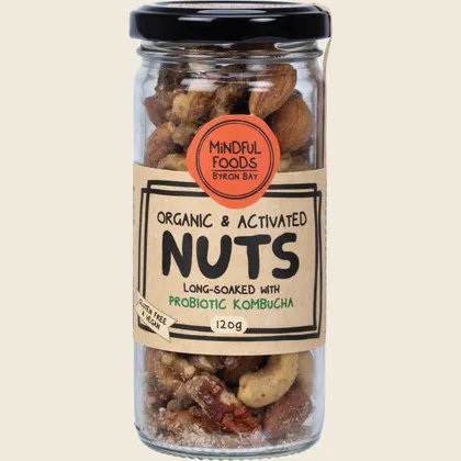 Mindful Foods Organic & Activated Mixed Nuts 225g, 500g Or 1kg, Long Soaked With Probiotic Kombucha