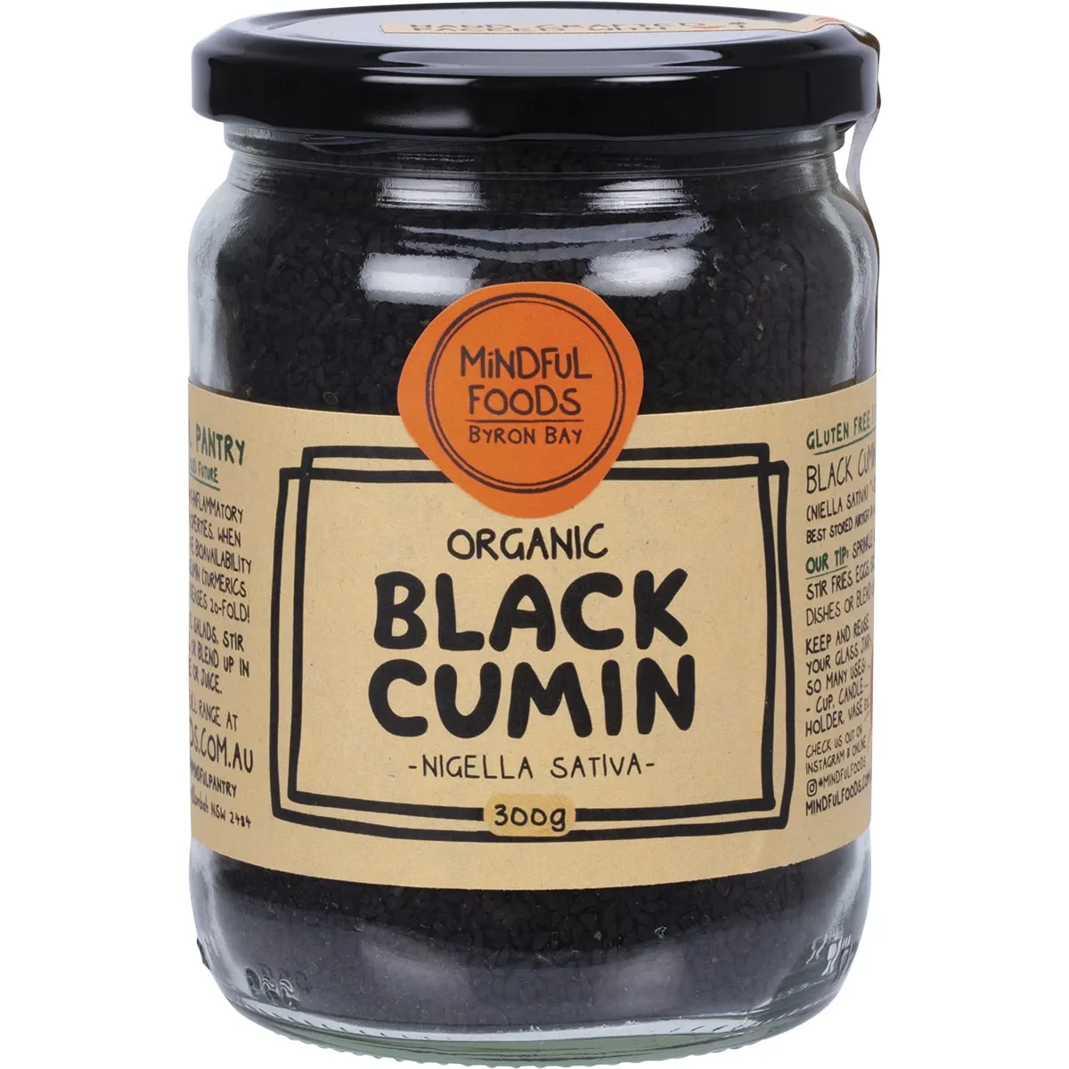 Mindful Foods Organic Black Cumin Seed 140g Or 300g, Nigella Sativa - Image 2