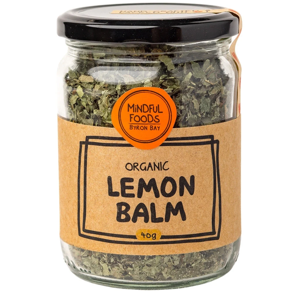Mindful Foods Organic Lemon Balm Herbal Tea 20g Or 40g, Relieves Tension & Promotes Sleep - Image 2