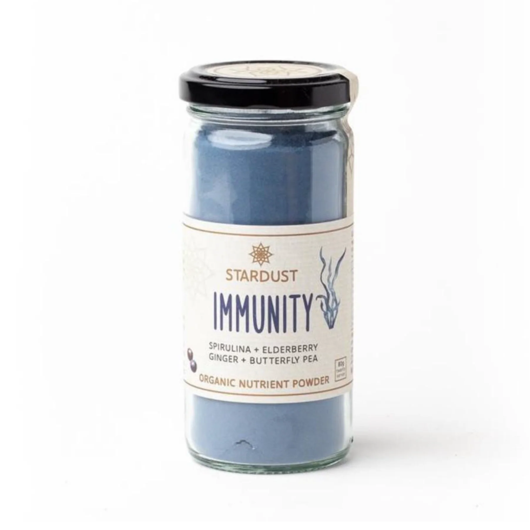 Mindful Foods Stardust Organic Blue Immunity Nutrient Powder 150g Or 600g, With Blue Spirulina & Butterfly Pea Powders