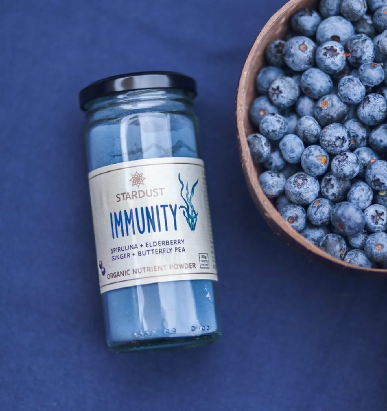 Mindful Foods Stardust Organic Blue Immunity Nutrient Powder 150g Or 600g, With Blue Spirulina & Butterfly Pea Powders - Image 3