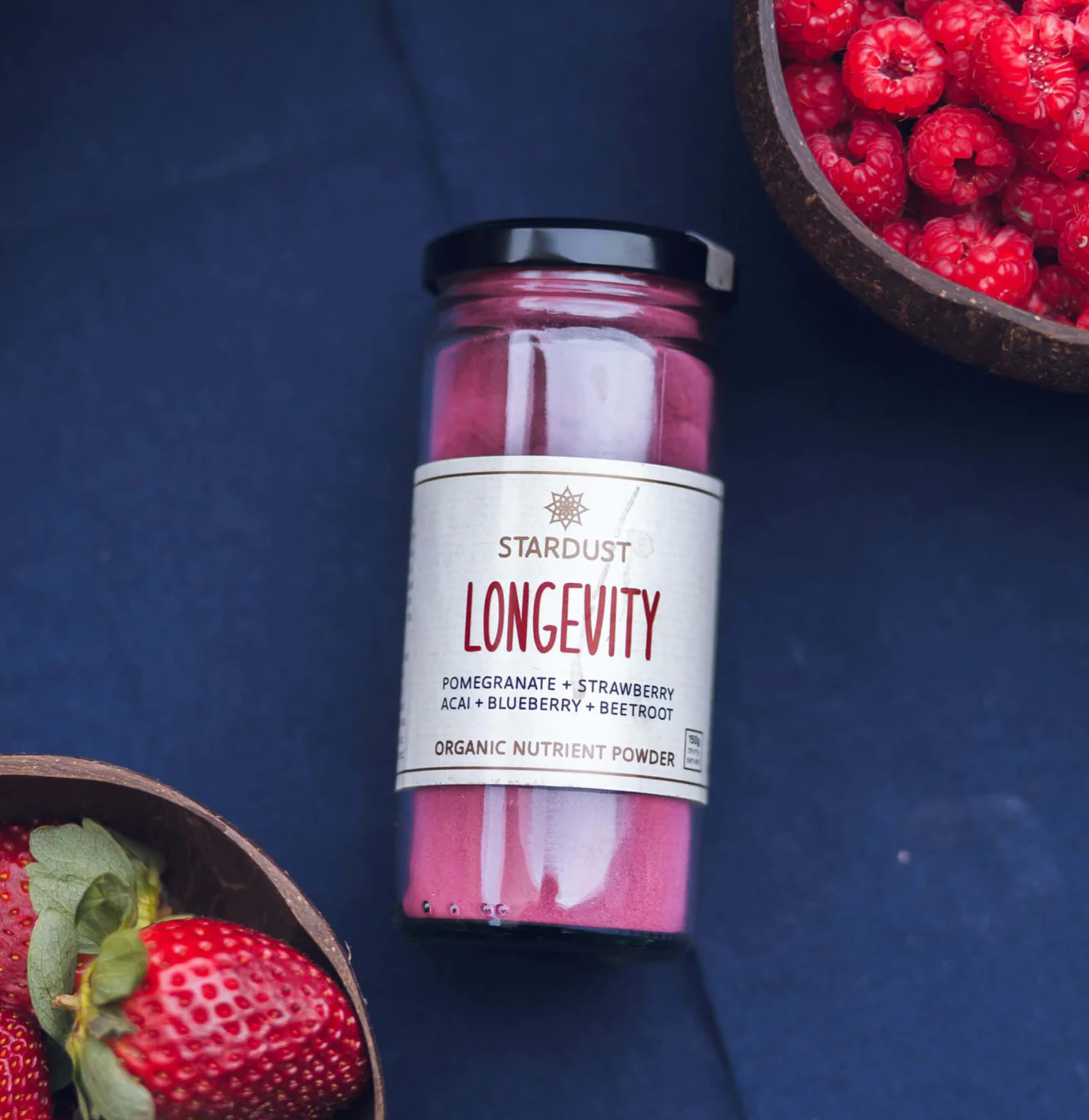 Mindful Foods Stardust Organic Red Longevity Nutrient Powder 150g Or 600g, With Pomegranate Acai & Blueberries - Image 2