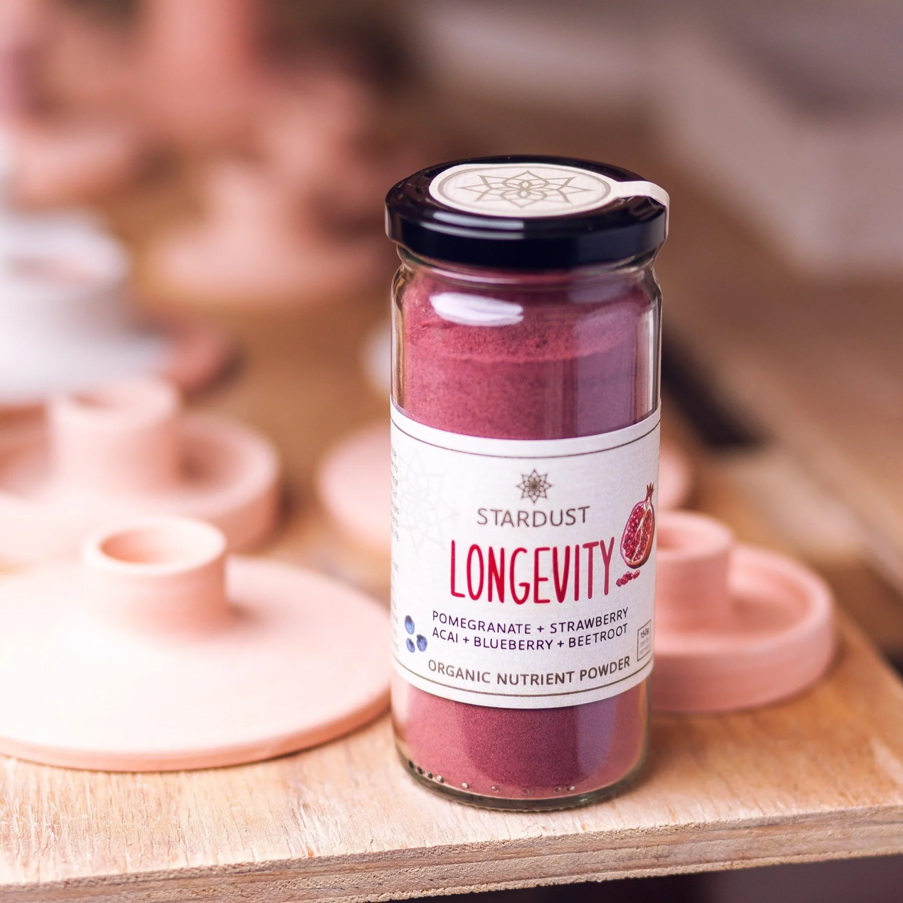Mindful Foods Stardust Organic Red Longevity Nutrient Powder 150g Or 600g, With Pomegranate Acai & Blueberries - Image 4