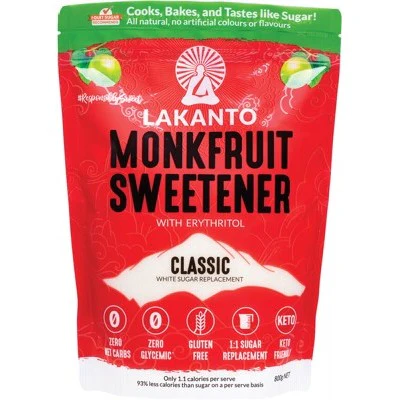 Lakanto Monkfruit Sweetener White Sugar Replacement 200g, 500g Or 800g, Classic - White Sugar Substitute - Image 3