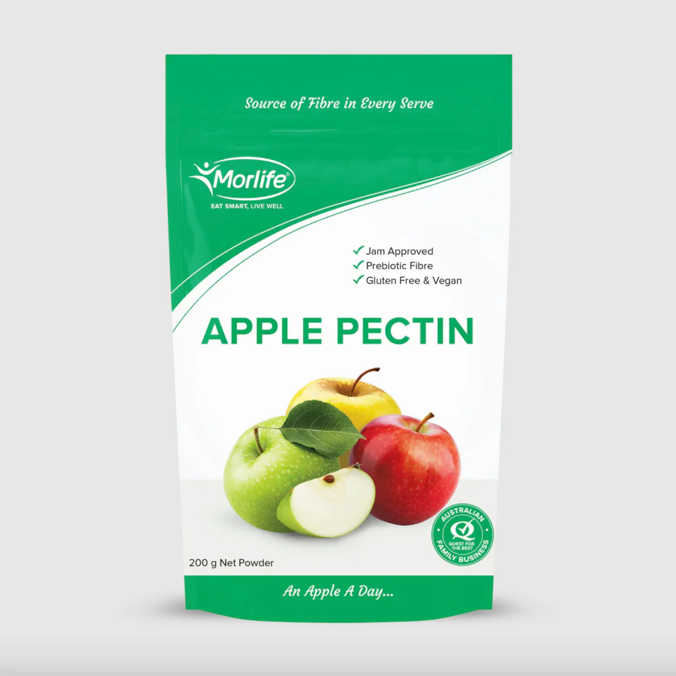 Morlife Apple Pectin Powder 200g, A Soluble Prebiotic Fibre