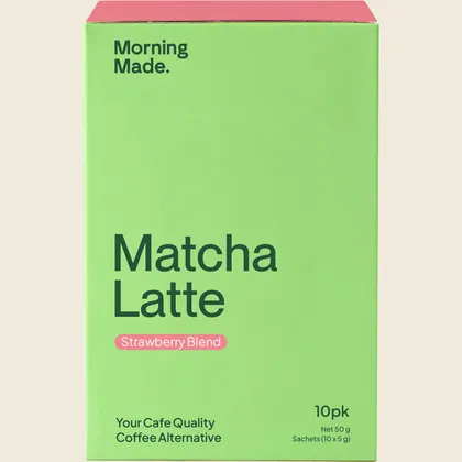 Morning Made Strawberry Matcha Latte Single or Box, Sweet Berry Pick Me Up - Image 2