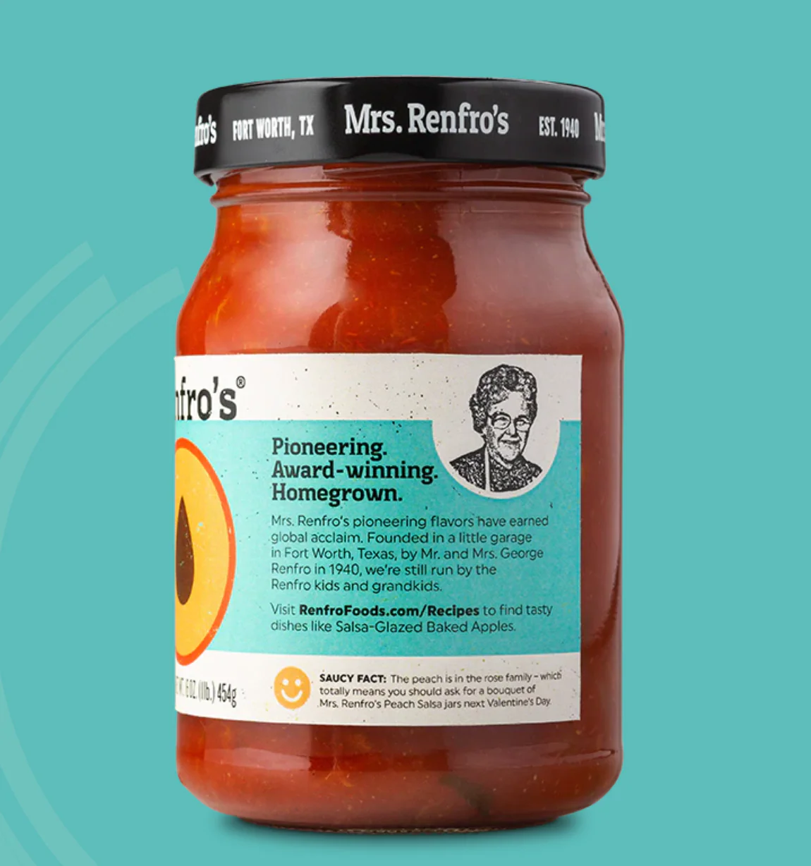 Mrs. Renfro's Peach Salsa 454g, No HCFS & No Gluten - Image 3