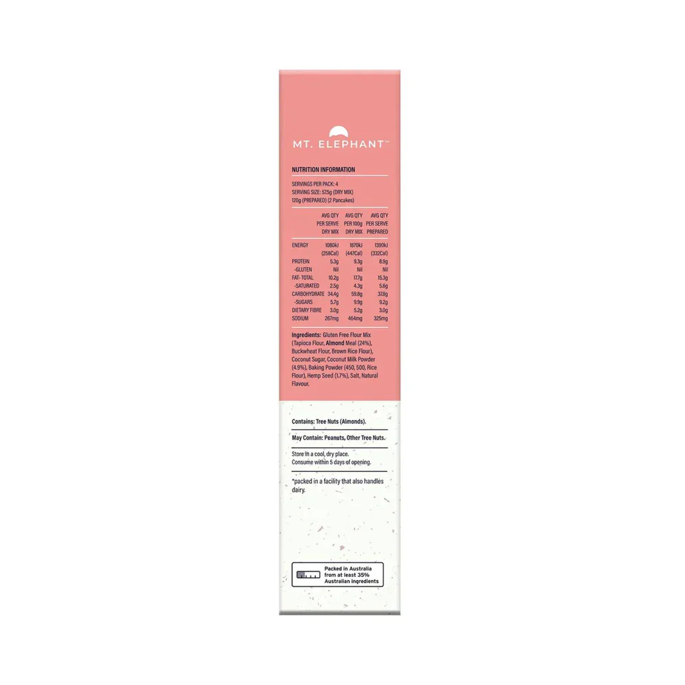 Mt. Elephant Buttermylk Wholefood Pancake Mix 230g, Naturally Gluten Free - Image 3