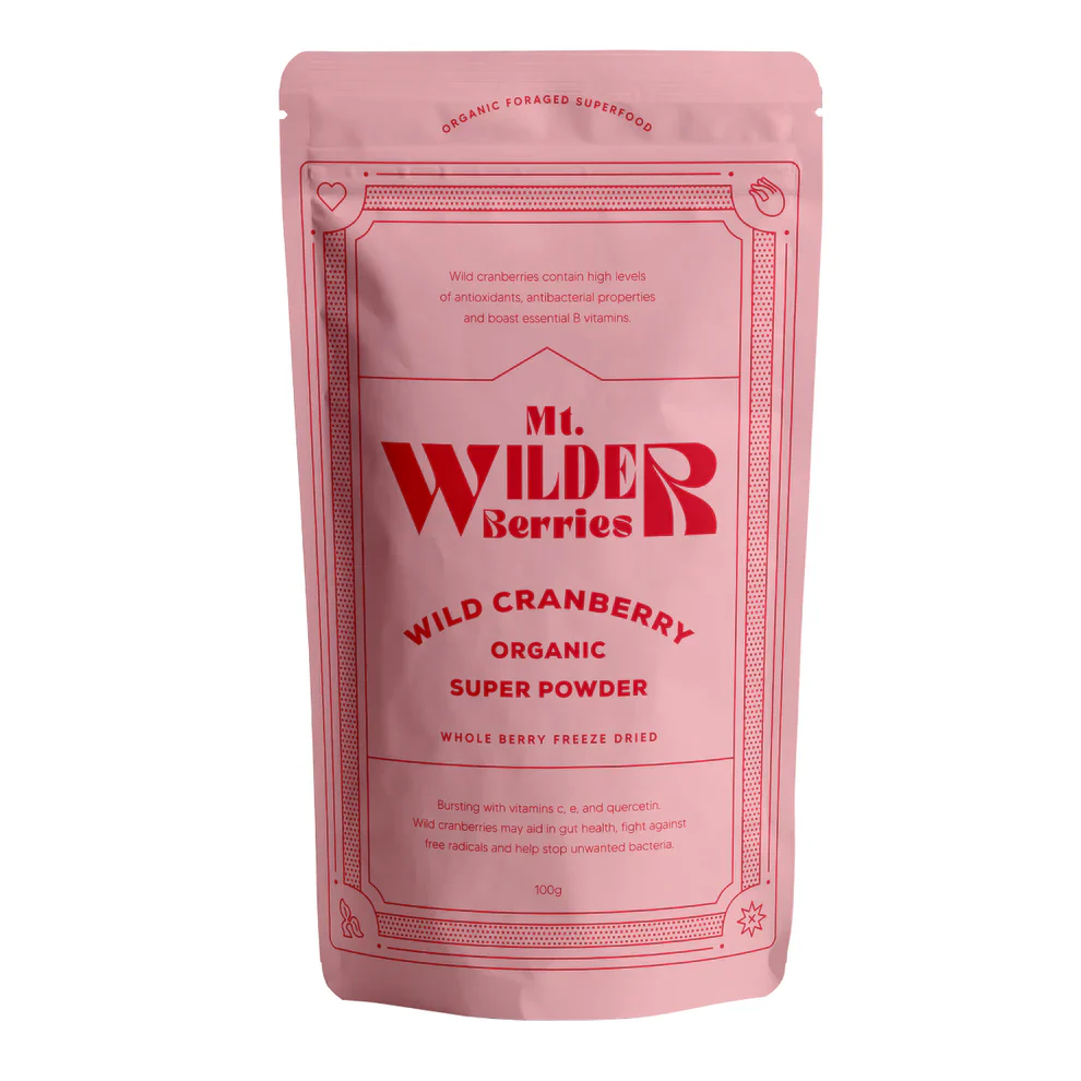 Mt Wilder Wild Cranberry Powder 100g, Bursting with Vitamin C,E and Quercetin - Image 5