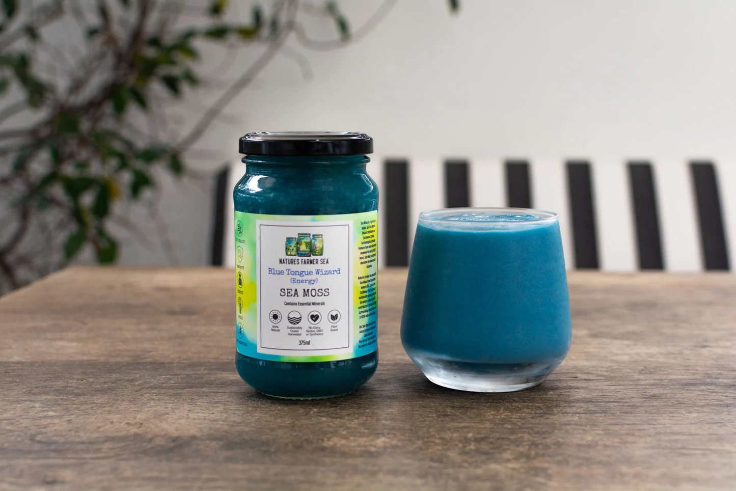 Natures Farmer Sea Moss Gel 375mL Or 500mL, Blue Tongue Wizard For Energy Support - Image 4