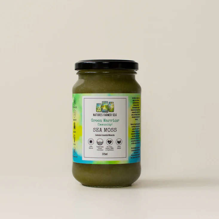 Natures Farmer Sea Moss Gel 375mL Or 500mL Green Warrior For Your Immune System