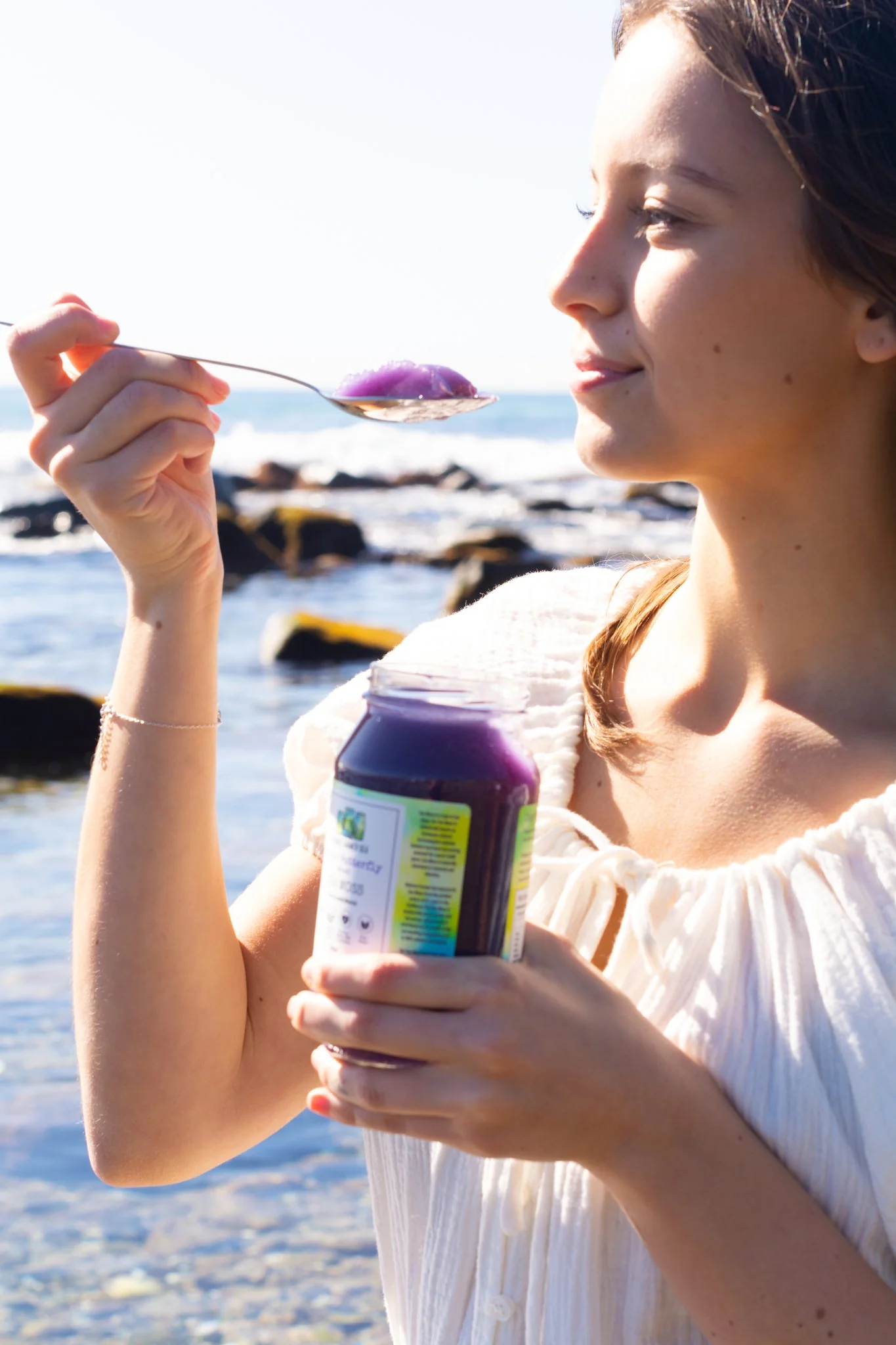 Natures Farmer Sea Moss Gel 375mL, Purple Butterfly For Mood Support & Skin Health
