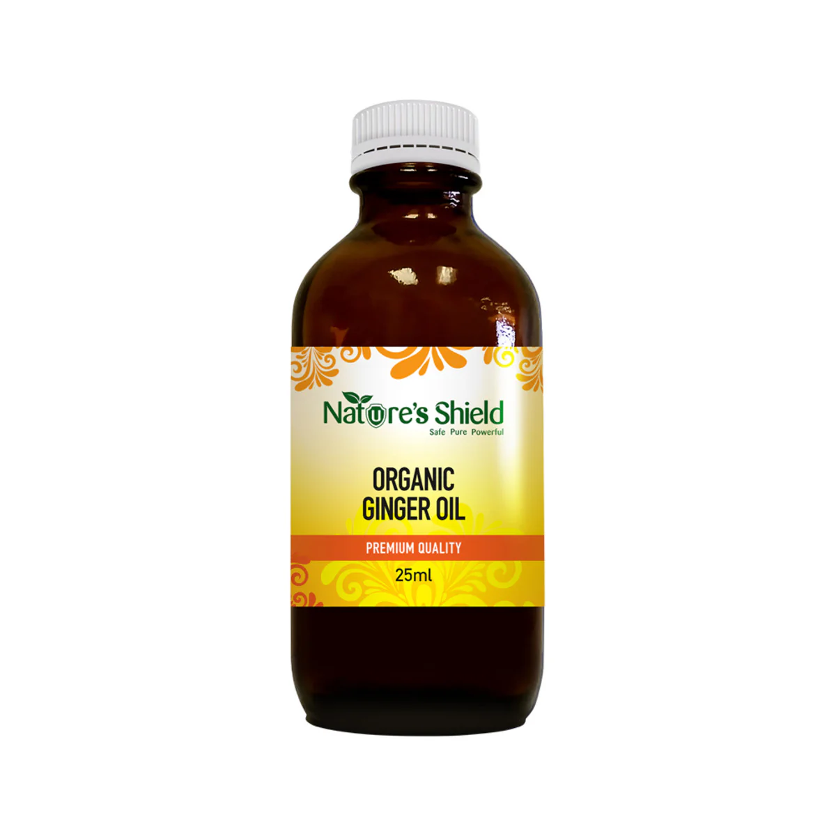 Nature's Shield Organic Ginger Oil (Edible), 10ml Or 25ml (Amber Glass Botlle) - Image 2