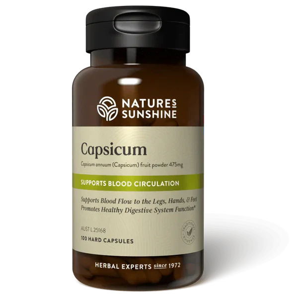 Nature's Sunshine Capsicum {Cayenne Pepper} 475mg, 100 Hard Capsules - Image 5