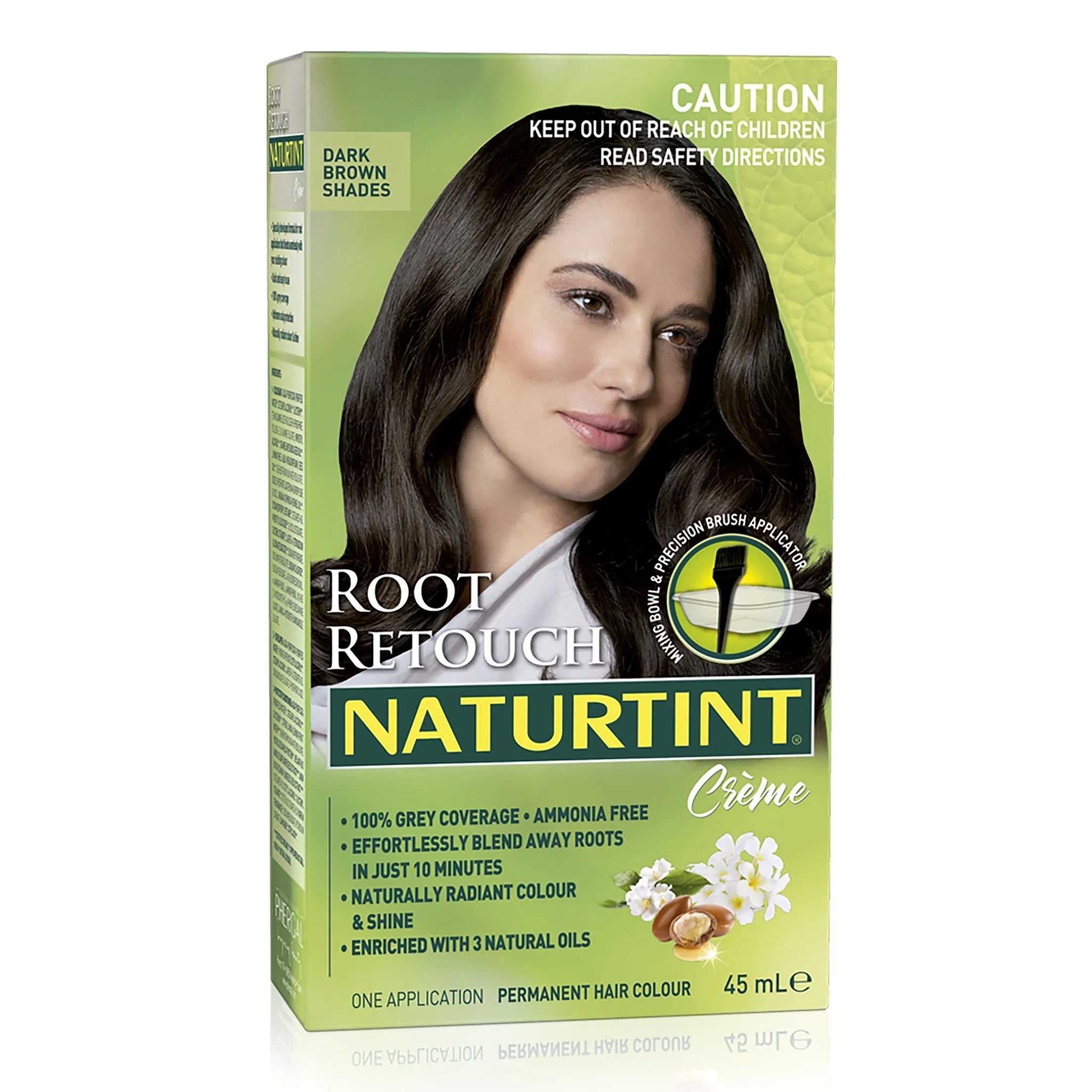 Naturtint Root Retouch Creme 45mL, 100% Grey Coverage