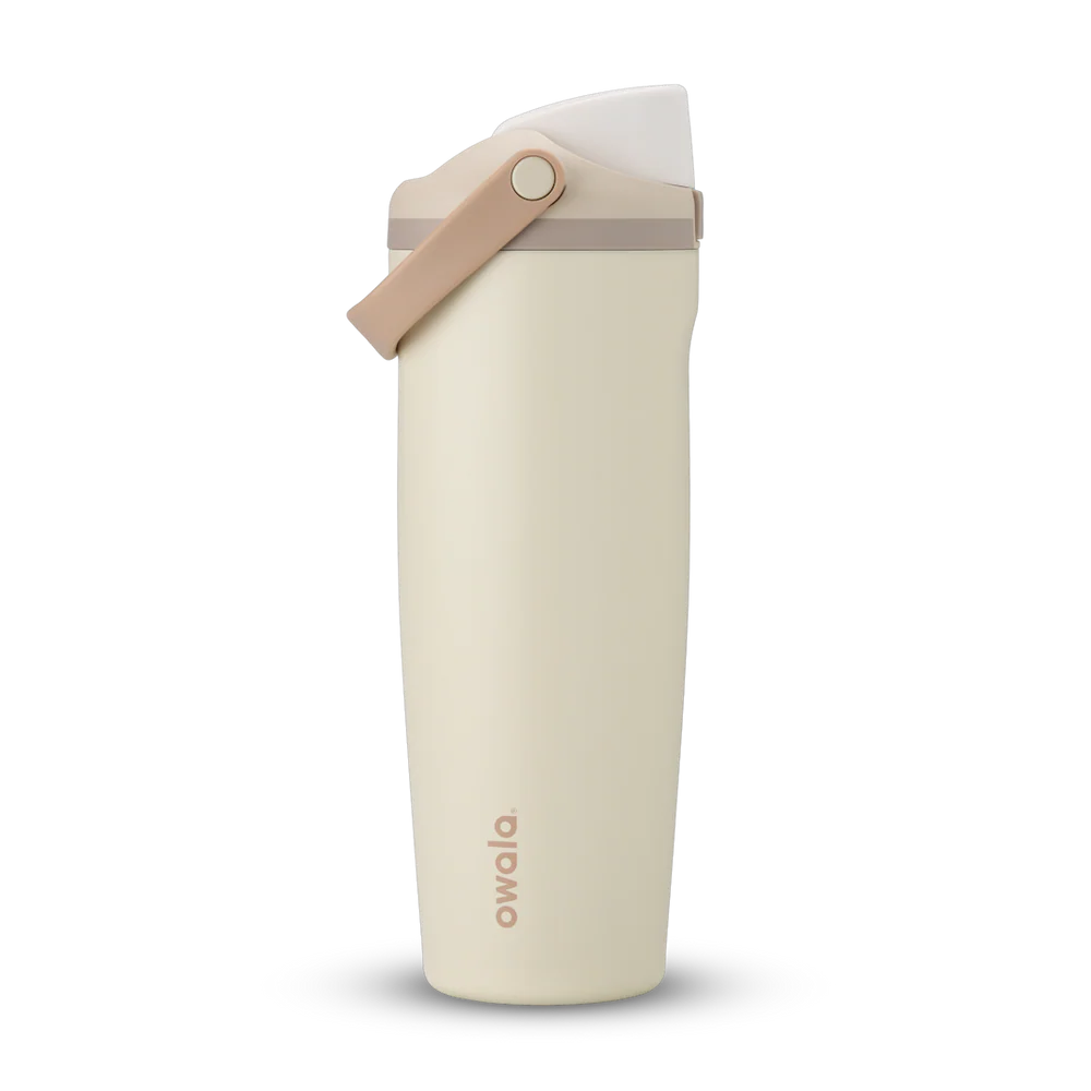 #NEW Owala FreeSip® Sway Stainless Steel Water Bottle 30oz Or 40oz, Lightly Toasted