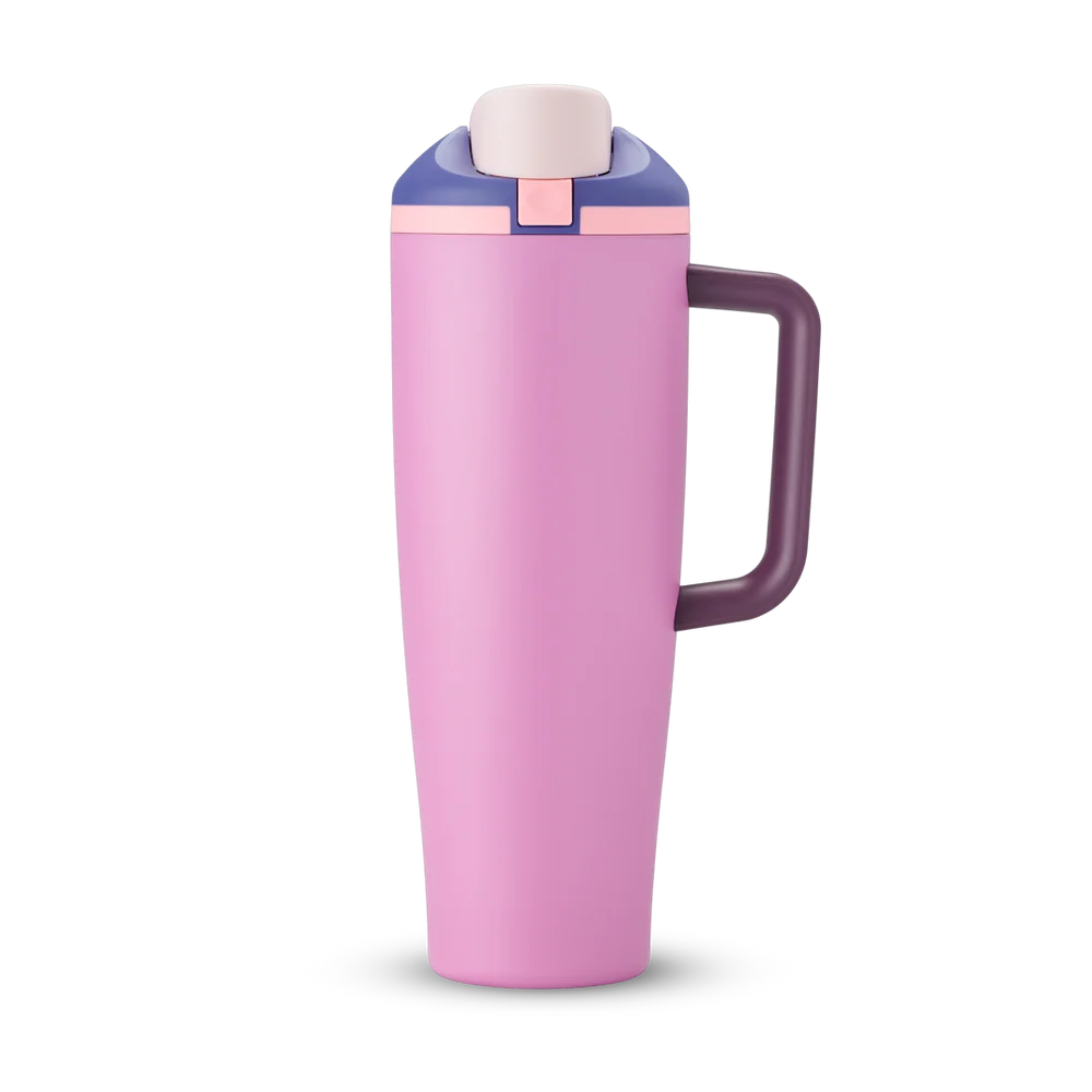 #NEW Owala FreeSip® Tumbler Stainless Steel Water Bottle 40oz, Pretty In Purple