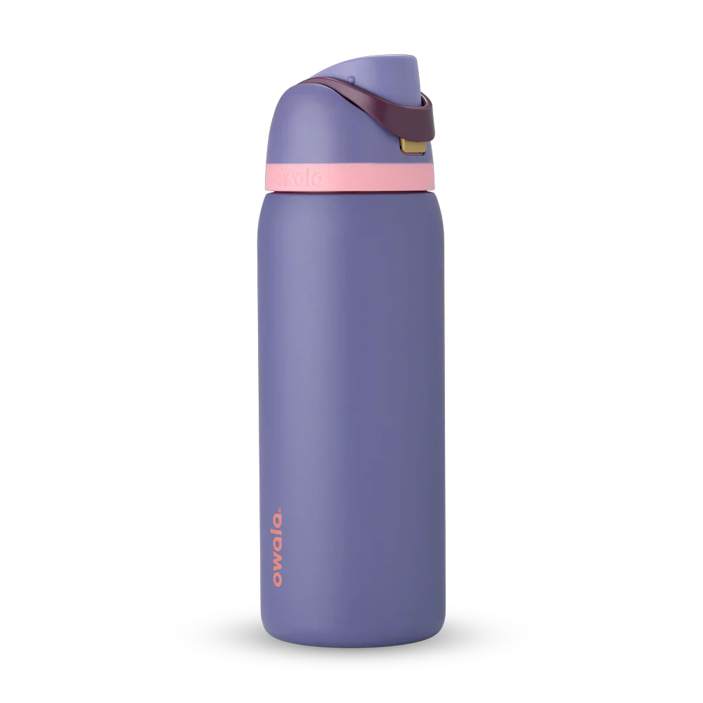 #NEW Owala FreeSip Stainless Steel Water Bottle 24oz Or 32oz, Blue Jay {Blue & Pink} - Image 2