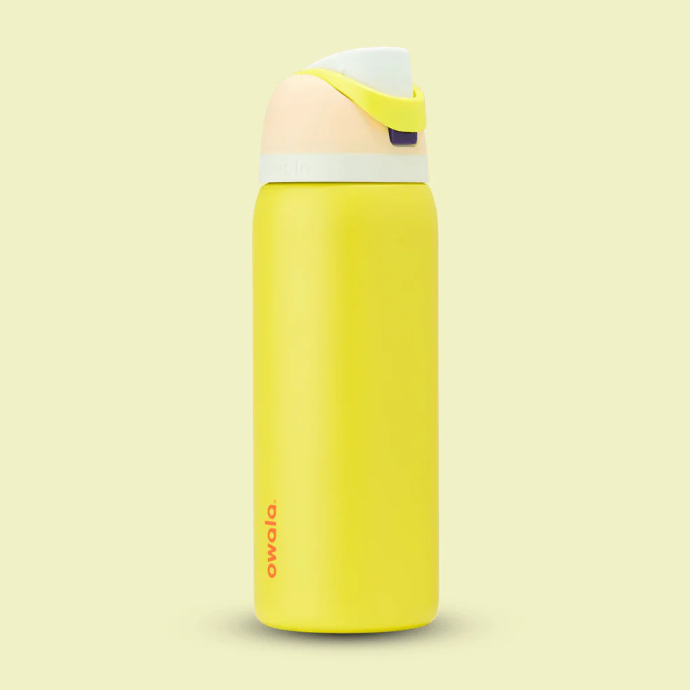 Owala FreeSip Stainless Steel Water Bottle 24oz, 32oz Or 40oz, Lemon Limeade - Image 2