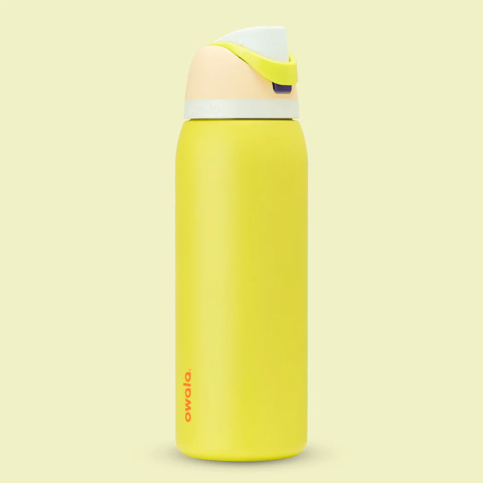 Owala FreeSip Stainless Steel Water Bottle 24oz, 32oz Or 40oz, Lemon Limeade - Image 3
