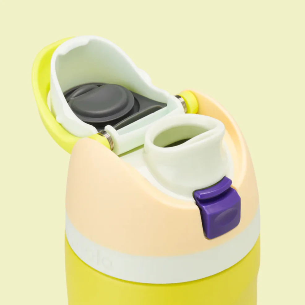Owala FreeSip Stainless Steel Water Bottle 24oz, 32oz Or 40oz, Lemon Limeade - Image 4