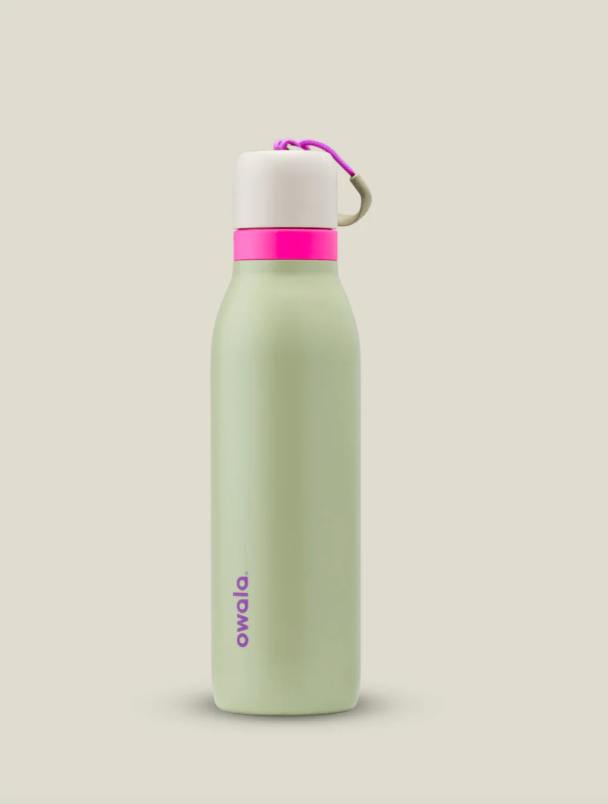 Owala FreeSip Twist Stainless Steel Water Bottle 18oz Or 24oz, Neo Sage