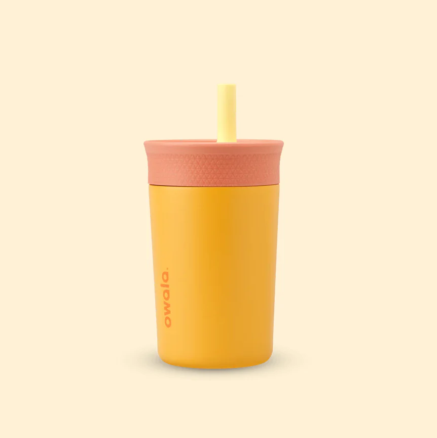 Owala Kid's Tumbler Stainless Steel 12oz, Spill Resistant & Insulated, Picnic