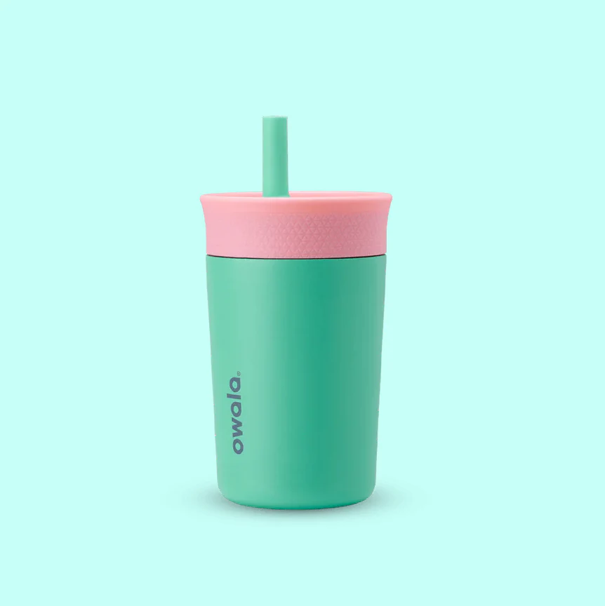 Owala Kid's Tumbler Stainless Steel 12oz, Spill Resistant & Insulated, Reel Cool Fish