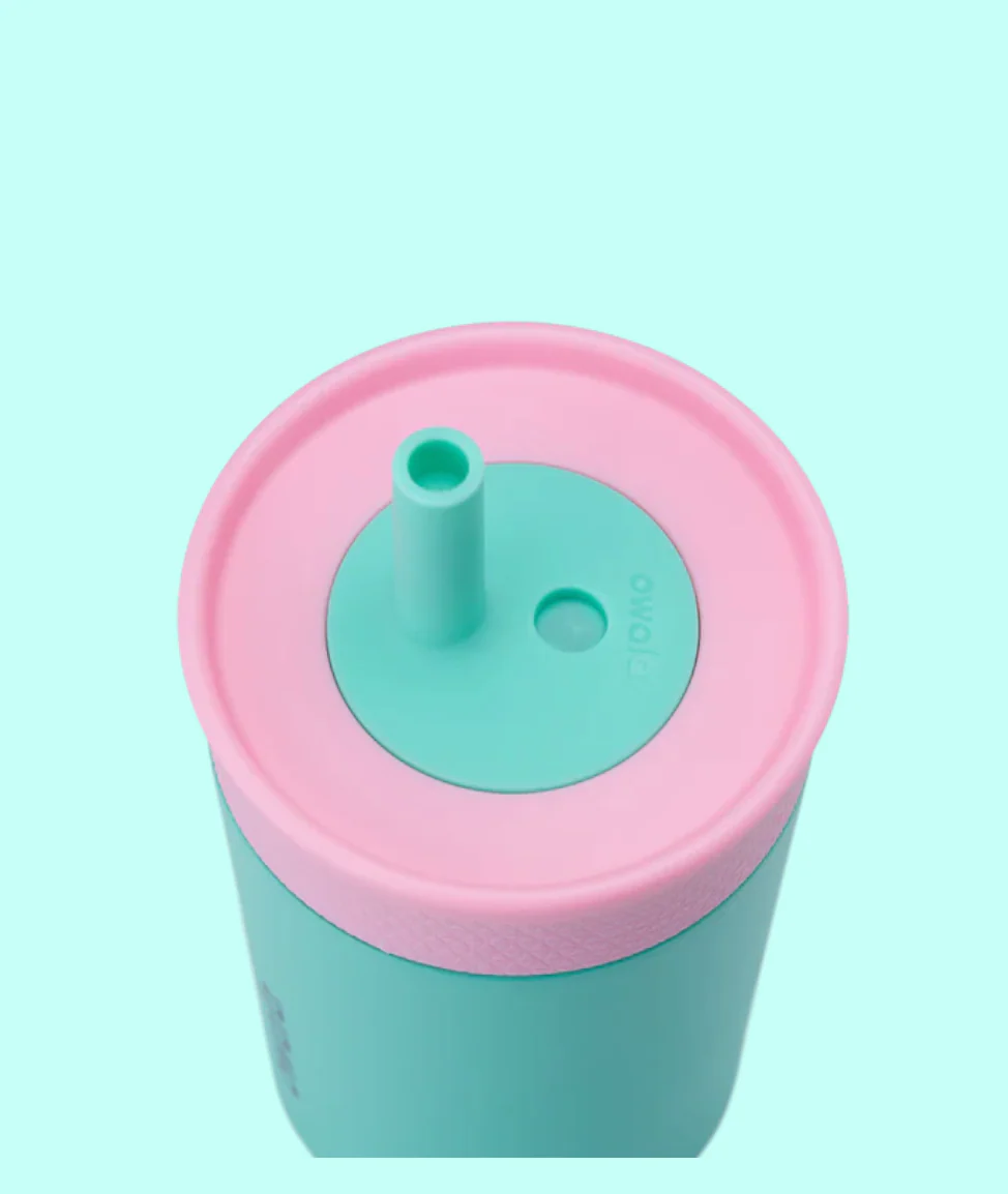 Owala Kid's Tumbler Stainless Steel 12oz, Spill Resistant & Insulated, Reel Cool Fish - Image 2