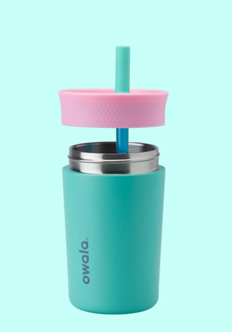 Owala Kid's Tumbler Stainless Steel 12oz, Spill Resistant & Insulated, Reel Cool Fish - Image 3