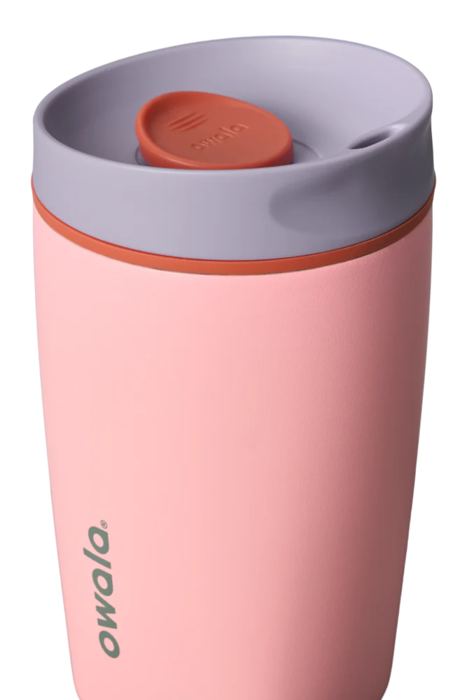 Owala SmoothSip Slider Stainless Steel Tumbler 12oz, Sugar High - Image 2