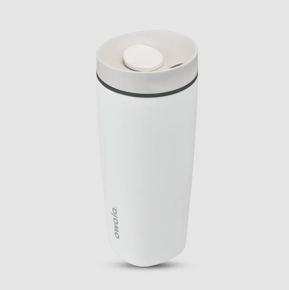 #NEW Owala Stainless Steel Smooth Sip Slider 12oz & 20oz, Shy Marshmallow