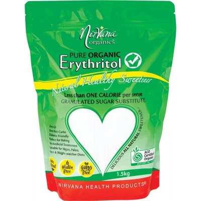 Nirvana Organics Pure Organic Erythritol 225g, 750g or 1,5Kg, Natural Alternative to Sugar and Artificial Sweeteners - Image 3