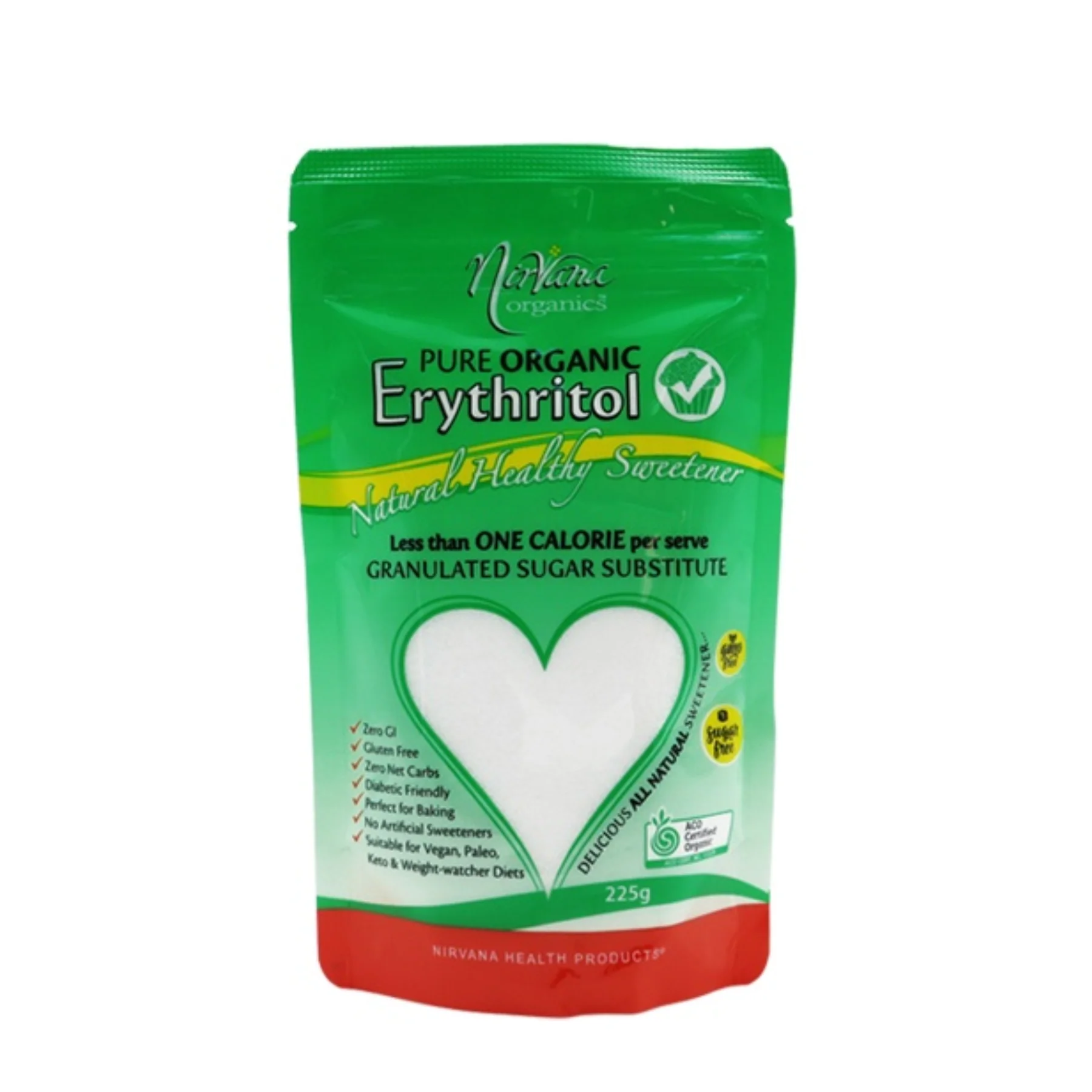 Nirvana Organics Pure Organic Erythritol 225g, 750g or 1,5Kg, Natural Alternative to Sugar and Artificial Sweeteners - Image 5