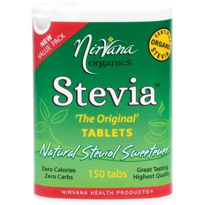 Nirvana Organics Stevia 150 Tablets, 250 Tablets Or 500 Tablets, Certified Organic - Image 2