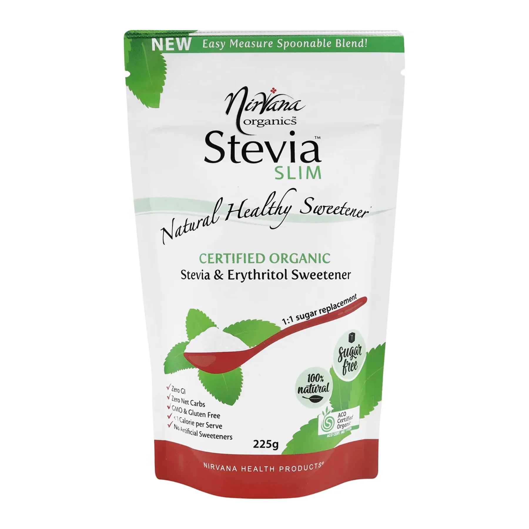 Nirvana Organics Stevia Slim 225g Or 500g, Certified Organic Stevia & Erythritol Sweetener - Image 3
