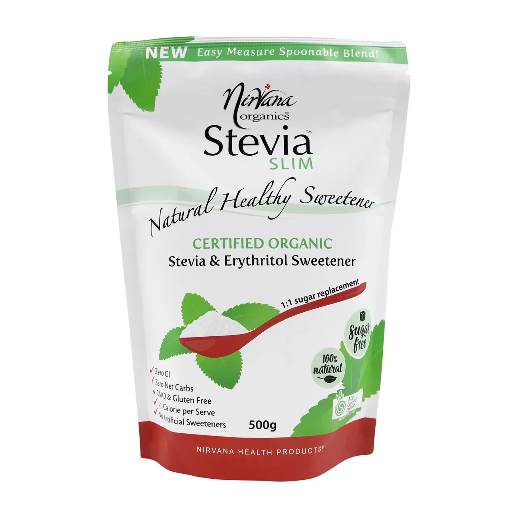 Nirvana Organics Stevia Slim 225g Or 500g, Certified Organic Stevia & Erythritol Sweetener - Image 4